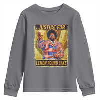Justice for Lemon Pound Cake Vintage Retro Youth Sweatshirt Funny Viral Hip Hop Meme Parody Internet Culture Fans