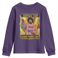 Justice for Lemon Pound Cake Vintage Retro Youth Sweatshirt Funny Viral Hip Hop Meme Parody Internet Culture Fans