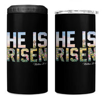 He Is Risen Matthew 28:6 Floral Christian Easter 4 in 1 Can Cooler Tumbler Spring Flowers Cross Landscape Faith Inspirational Gift