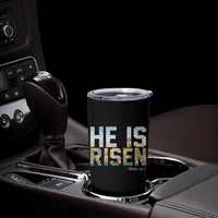 He Is Risen Matthew 28:6 Floral Christian Easter Tumbler Cup Spring Flowers Cross Landscape Faith Inspirational Gift