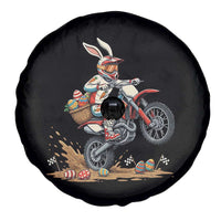Easter Bunny Dirt Bike Rider Funny Motocross Rabbit Graphic Spare Tire Cover Cool Off Road Racing Egg Hunt