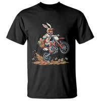 Easter Bunny Dirt Bike Rider Funny Motocross Rabbit Graphic T Shirt Cool Off Road Racing Egg Hunt