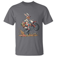 Easter Bunny Dirt Bike Rider Funny Motocross Rabbit Graphic T Shirt Cool Off Road Racing Egg Hunt