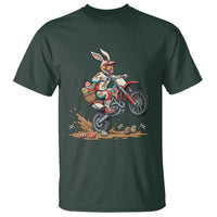 Easter Bunny Dirt Bike Rider Funny Motocross Rabbit Graphic T Shirt Cool Off Road Racing Egg Hunt