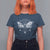 Moth T Shirt For Women Geometric Moon Phases Moth Death's Head Hawkmoth Occult Nature Mandala Mystic Night Peaceful Meditation Shirt for Women, Moth T-shirt, Spirituality Shirt - Wonder Print Shop