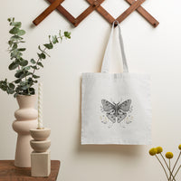 Live Fast Die Loud Leave A Beautiful Exoskeleton Celestial Moth Tote Bag, Vintage Black and White Spiritual Tote Bag for Women Tote Bag - Wonder Print Shop