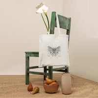 Live Fast Die Loud Leave A Beautiful Exoskeleton Celestial Moth Tote Bag, Vintage Black and White Spiritual Tote Bag for Women Tote Bag - Wonder Print Shop