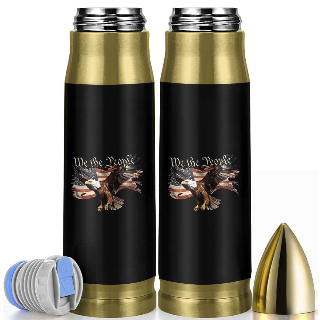 Patriotic American Eagle Bullet Tumbler We The People US Flag Freedom Tour 4th of July