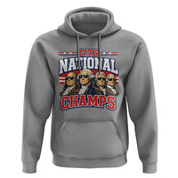 1776 National Champs Founding Fathers Graphic Hoodie Funny George Washington and Presidents Sunglasses Sports Style Patriotic