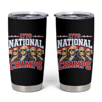 1776 National Champs Founding Fathers Graphic Tumbler Cup Funny George Washington and Presidents Sunglasses Sports Style Patriotic