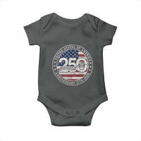 United States of America 250th Anniversary Vintage Seal Baby Onesie Distressed American Flag 1776 to 2026 Semiquincentennial Patriotic