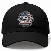 United States of America 250th Anniversary Vintage Seal Baseball Cap Distressed American Flag 1776 to 2026 Semiquincentennial Patriotic