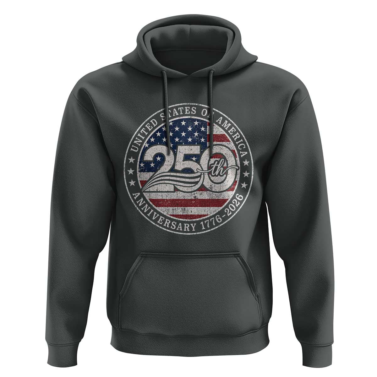 United States of America 250th Anniversary Vintage Seal Hoodie Distressed American Flag 1776 to 2026 Semiquincentennial Patriotic