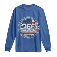 United States of America 250th Anniversary Vintage Seal Long Sleeve Shirt Distressed American Flag 1776 to 2026 Semiquincentennial Patriotic