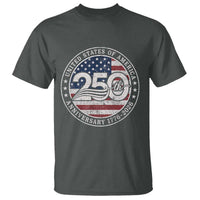 United States of America 250th Anniversary Vintage Seal T Shirt Distressed American Flag 1776 to 2026 Semiquincentennial Patriotic
