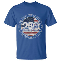 United States of America 250th Anniversary Vintage Seal T Shirt Distressed American Flag 1776 to 2026 Semiquincentennial Patriotic