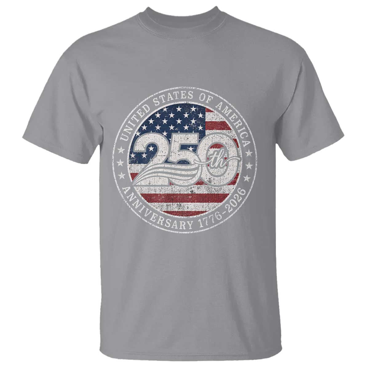 United States of America 250th Anniversary Vintage Seal T Shirt Distressed American Flag 1776 to 2026 Semiquincentennial Patriotic