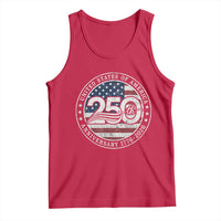 United States of America 250th Anniversary Vintage Seal Tank Top Distressed American Flag 1776 to 2026 Semiquincentennial Patriotic