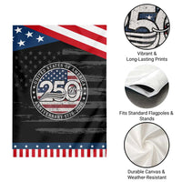 United States of America 250th Anniversary Vintage Seal Patriotic Garden Flag Distressed American Flag 1776 to 2026 Semiquincentennial