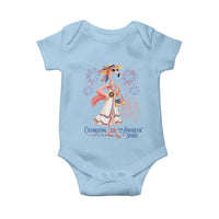 Celebrating 250 Years of American Spirit Flamingo Baby Onesie Cute Patriotic Tropical Bird Summer Landmarks Fireworks