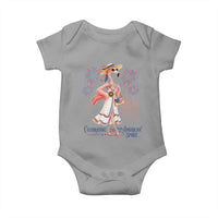 Celebrating 250 Years of American Spirit Flamingo Baby Onesie Cute Patriotic Tropical Bird Summer Landmarks Fireworks