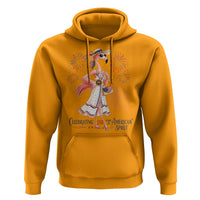 Celebrating 250 Years of American Spirit Flamingo Hoodie Cute Patriotic Tropical Bird Summer Landmarks Fireworks