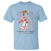 Celebrating 250 Years of American Spirit Flamingo T Shirt Cute Patriotic Tropical Bird Summer Landmarks Fireworks