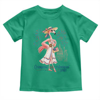 Celebrating 250 Years of American Spirit Flamingo Toddler T Shirt Cute Patriotic Tropical Bird Summer Landmarks Fireworks