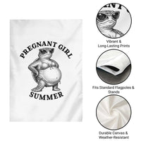 Funny Pregnant Girl Summer Turtle Garden Flag Cute Stipple Maternity Bikini Sea Turtle Beach