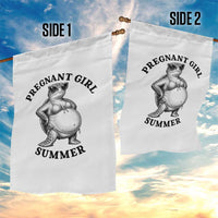 Funny Pregnant Girl Summer Turtle Garden Flag Cute Stipple Maternity Bikini Sea Turtle Beach