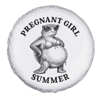 Funny Pregnant Girl Summer Turtle Spare Tire Cover Cute Stipple Maternity Bikini Sea Turtle Beach