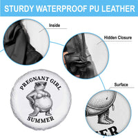 Funny Pregnant Girl Summer Turtle Spare Tire Cover Cute Stipple Maternity Bikini Sea Turtle Beach