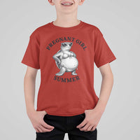 Funny Pregnant Girl Summer Turtle T Shirt For Kid Cute Stipple Maternity Bikini Sea Turtle Beach