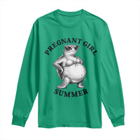 Funny Pregnant Girl Summer Turtle Long Sleeve Shirt Cute Stipple Maternity Bikini Sea Turtle Beach