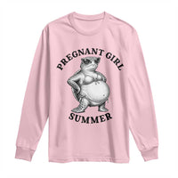 Funny Pregnant Girl Summer Turtle Long Sleeve Shirt Cute Stipple Maternity Bikini Sea Turtle Beach
