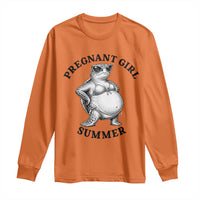 Funny Pregnant Girl Summer Turtle Long Sleeve Shirt Cute Stipple Maternity Bikini Sea Turtle Beach
