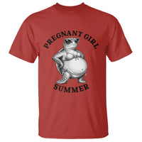 Funny Pregnant Girl Summer Turtle T Shirt Cute Stipple Maternity Bikini Sea Turtle Beach