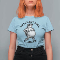 Funny Pregnant Girl Summer Turtle T Shirt For Women Cute Stipple Maternity Bikini Sea Turtle Beach