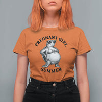 Funny Pregnant Girl Summer Turtle T Shirt For Women Cute Stipple Maternity Bikini Sea Turtle Beach