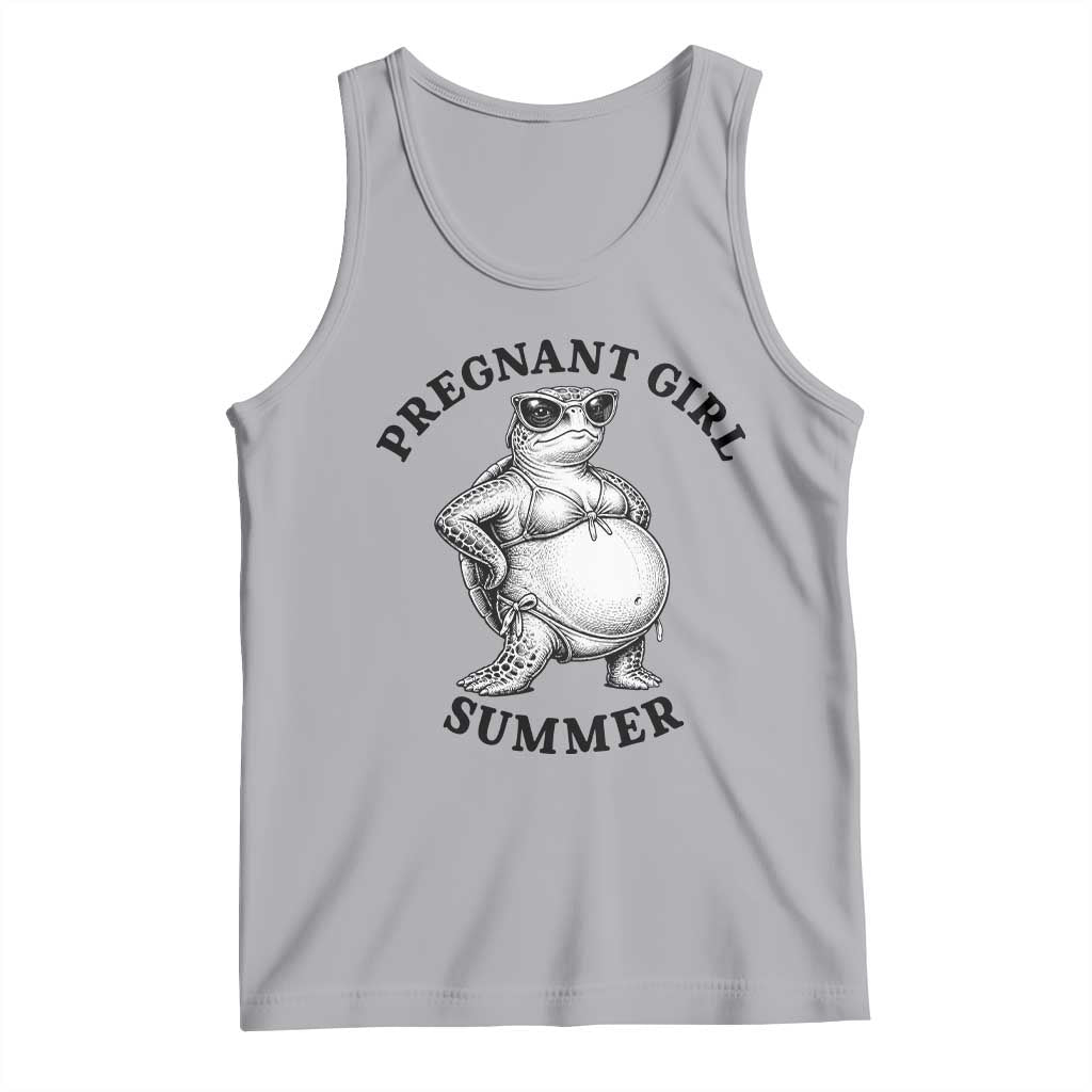 Funny Pregnant Girl Summer Turtle Tank Top Cute Stipple Maternity Bikini Sea Turtle Beach