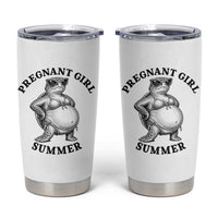 Funny Pregnant Girl Summer Turtle Tumbler Cup Cute Stipple Maternity Bikini Sea Turtle Beach