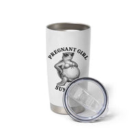 Funny Pregnant Girl Summer Turtle Tumbler Cup Cute Stipple Maternity Bikini Sea Turtle Beach