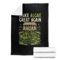 Make Algae Great Again Lincoln Memorial Reflecting Pool Graphic Throw Blanket Funny Washington DC Viral Swamp Meme