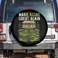 Make Algae Great Again Lincoln Memorial Reflecting Pool Graphic Spare Tire Cover Funny Washington DC Viral Swamp Meme