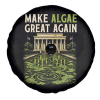 Make Algae Great Again Lincoln Memorial Reflecting Pool Graphic Spare Tire Cover Funny Washington DC Viral Swamp Meme
