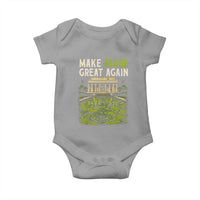 Make Algae Great Again Lincoln Memorial Reflecting Pool Graphic Baby Onesie Funny Washington DC Viral Swamp Meme