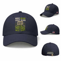 Make Algae Great Again Lincoln Memorial Reflecting Pool Graphic Baseball Cap Funny Washington DC Viral Swamp Meme