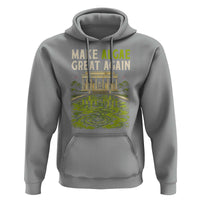 Make Algae Great Again Lincoln Memorial Reflecting Pool Graphic Hoodie Funny Washington DC Viral Swamp Meme