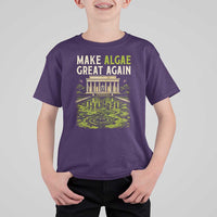 Make Algae Great Again Lincoln Memorial Reflecting Pool Graphic T Shirt For Kid Funny Washington DC Viral Swamp Meme
