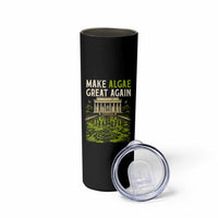 Make Algae Great Again Lincoln Memorial Reflecting Pool Graphic Skinny Tumbler Funny Washington DC Viral Swamp Meme